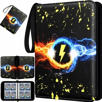 Obal na kartičku ALBUM NA 400 KARET POKEMON PIKACHU ASH Pokémoni VELKÉ POŘADAČE POŘADAČ XXL