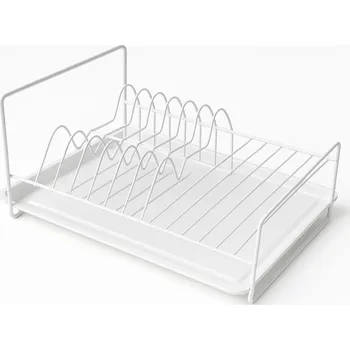 Odkapávač na nádobí Odkapávač na nádobí odkapávač s táckou 40 cm bílý potažený malý