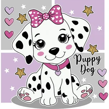 Papírový kapesník Ubrousky DAISY L (20ks) Charming Puppy Dog