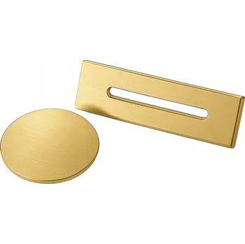 ZÁTKA DO VOLNĚ STOJÍCÍ VANY S PŘEPADEM KRYT ZLATÁ KARTÁČOVANÁ