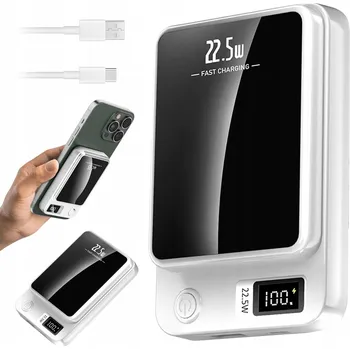 Powerbanka MAGNETICKÁ BEZDRÁTOVÁ POWERBANKA 10000MAH 22,5W PD PRO IPHONE 16 15 14 13