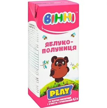 Jablečno-jahodová šťáva s dužinou "Vinni" 200 Ml