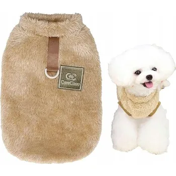 Obleček pro psa Svetr pro psa, fleecový, teplý, hnědý, velikost M