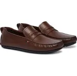 Mokasíny Tommy Hilfiger Core Hilfiger Leather Driver FM0FM05790 Hnědá 43