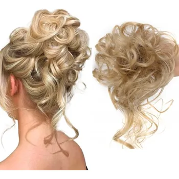 Příčesek Příčesek krátké syntetické vlasy světlá blond dámská