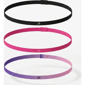 Čelenka TARMAK Sada 3 čelenek na vlasy na basketbal RŮŽOVÁ|ČERNÁ