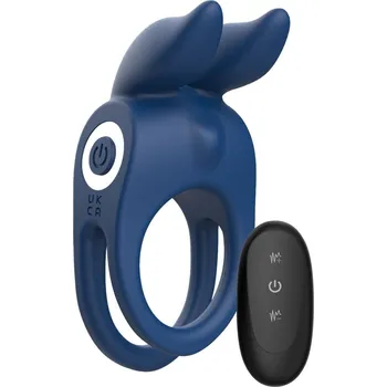 Playhouse Affinity Collection Fierce Rabbit Ring, silikonový kroužek na penis a varlata s dálkovým ovládáním