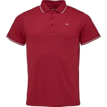 Pánská móda Pánské triko Willard COLT M Červená, Bílá