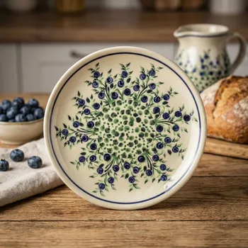 Talíř Dezertní talíř Bolesławiec 19,5 cm - dek. 1208