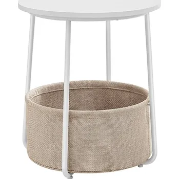 Jídelní stůl Odkládací stolek 45x45x50cm, mdf, černá, AKF-E1023 BK Barva: bílá