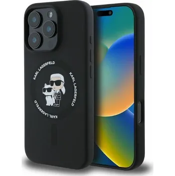 Náhradní kryt pro mobilní telefon Karl Lagerfeld Pouzdro pro iPhone 16 Pro Max s MagSafe Klhmp16Xscmkcrhk (Silicone Kc Body Ring) černé