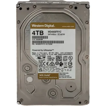 Pevný disk Disk Western Digital WD4003FRYZ 4000 GB 3,5" SATA