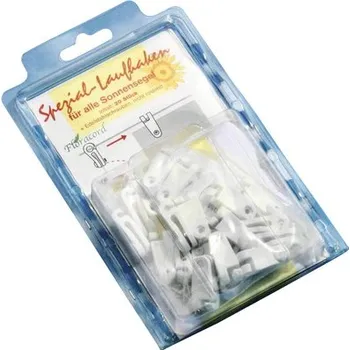 Pojezdové žabky a nerezové šrouby Floracord balení 20 ks