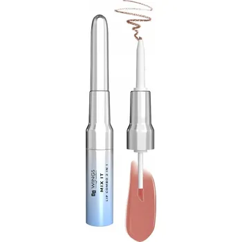 Lesk na rty AA WINGS OF COLOR Mix It nude praline konturka + lesk na rty