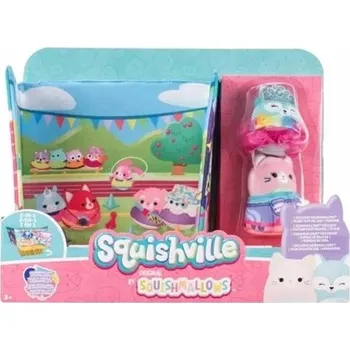 plyšák Squishville ORIGINÁLNÍ DELUXE ŠKOLNÍ SADA Playset Série 6 2v1 + DVĚ PLYŠOVÉ HRAČKY