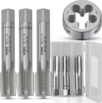 Závitořezný nástroj Závitníky + Závitové očko M14x1 HSS Sada 3+1 KOMPLET ZÁVITNÍKŮ