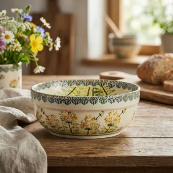 Bolesławiec 0,6 l – miska / salátová mísa – dek. DU201 (2. jakost)