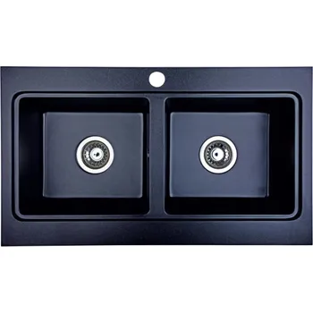 Granitový dřez Dvoukomorový dřez Brenor granit černý