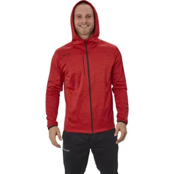 Pánská mikina Bauer Mikina Bauer Vapor Fleece Zip YTH, Barva RED, Velikost M 897631