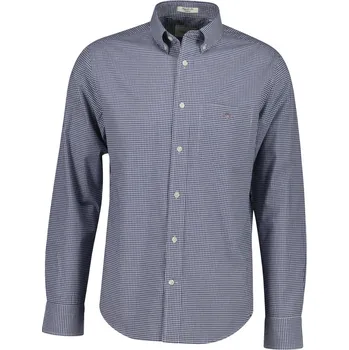 Pánská košile KOŠILE GANT REG CLASSIC POPLIN GINGHAM SHIRT PERSIAN BLUE