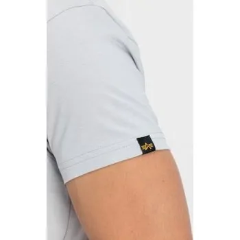 Pánské tričko Alpha Industries T-Shirt AI.188505-666 Šedá Basic Fit 3XL