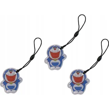 Přívěsek Na Klíče programovatelná - Doraemon 3 kusy TAG ID T5577 125kHz