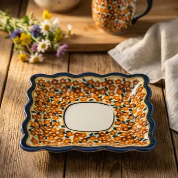 Talíř Talíř / talířek Bolesławiec 14 x 14 cm - dec. DU52