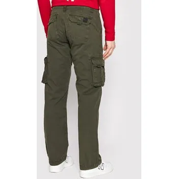 Alpha Industries Kalhoty z materiálu Jet 101212 Šedá Straight Fit 40