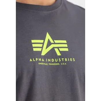 Pánské tričko Alpha Industries T-Shirt AI.118533-684-XL Šedá Basic Fit XL