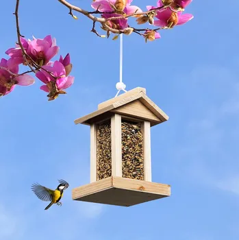 Pro ptáka Haushalt international Závěsné dřevěné krmítko pro ptáky 484550