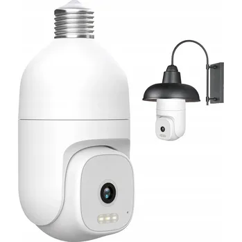 IP kamera VNITŘNÍ WIFI KAMERA OTOČNÁ ŽÁROVKA ZÁVIT E27 IP 4MP PTZ s nočním viděním