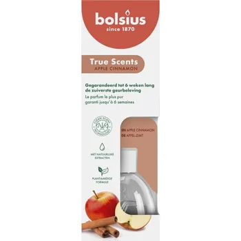 Osvěžovač vzduchu Bolsius Aromatic True Scents Diffuser 60ml Apple Cinnamon, vonná stébla