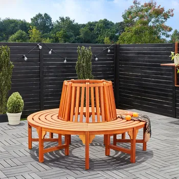 Zahradní lavice Kruhová lavička kolem stromu D1040 Dekorhome