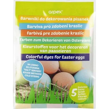 Barvy na vajíčka - 5 barev - 12,5 g - SW7262