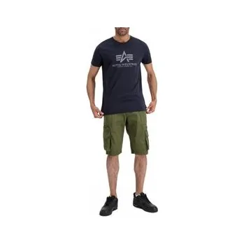 Pánské tričko Alpha Industries Souprava triček AI.106524-641-XL Tmavomodrá Basic Fit S