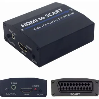 Video redukce Převodník obrazu a zvuku HDMI na SCART