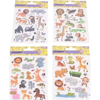 Odstranitelné tetování Tetovací obtisky Zoo 10,5 × 15 cm