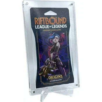 Sběratelská karetní hra Akrylové pouzdro na booster League of Legends Riftbound sleeved booster pack (se stojánkem, magnetické)