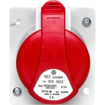 Elektrická zásuvka Elektrická Zásuvka hermetická Sez šedá