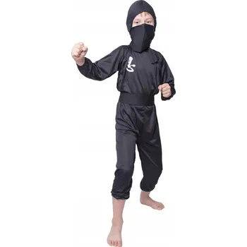 Karnevalový kostým Kostým pro děti Černý ninja 120-130 cm