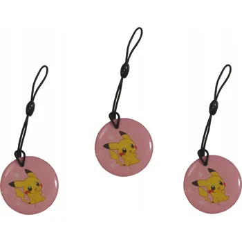 Přívěsek Na Klíče programovatelný - Pikachu 3 kusy TAG ID T5577 125kHz