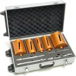 Vrtáky DEMA HM v hliníkovém pojízdném kufříku, 11dílná sada