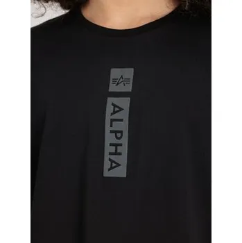 Pánské tričko Alpha Industries T-Shirt AI.146509-03 Černá Regular Fit XL