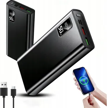 Powerbanka Powerbanka 50000mAh 22.5W 3x USB USB-C QC 3.0 Displej Bezpečná