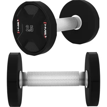 Pogumované činky HMS 2 x 2,5 kg 2 ks