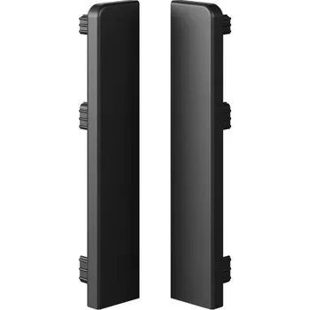 soklová lišta Levá koncovka, pravá koncovka Vilo PVC 16 x 80 délka 1 cm černá