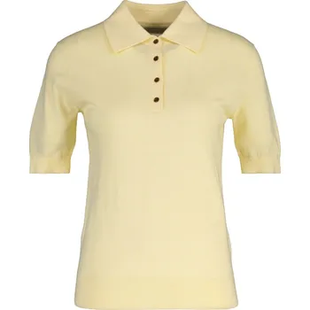 Dámský svetr SVETR GANT LIGHT KNIT SS RUGGER VANILLA YELLOW