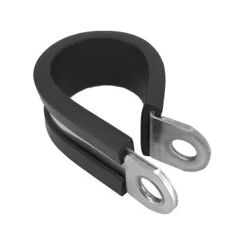 Objímka jednobodová obepínací s gumou, 1.4301: 15