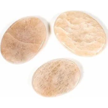 Masážní kámen Měsíční kámen masážní placička proti stresu cca 3,5 až 4 cm