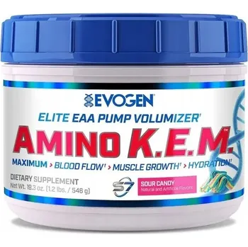 Aminokyselina Evogen Amino K.E.M. EAA Sour Candy Prášek 546g